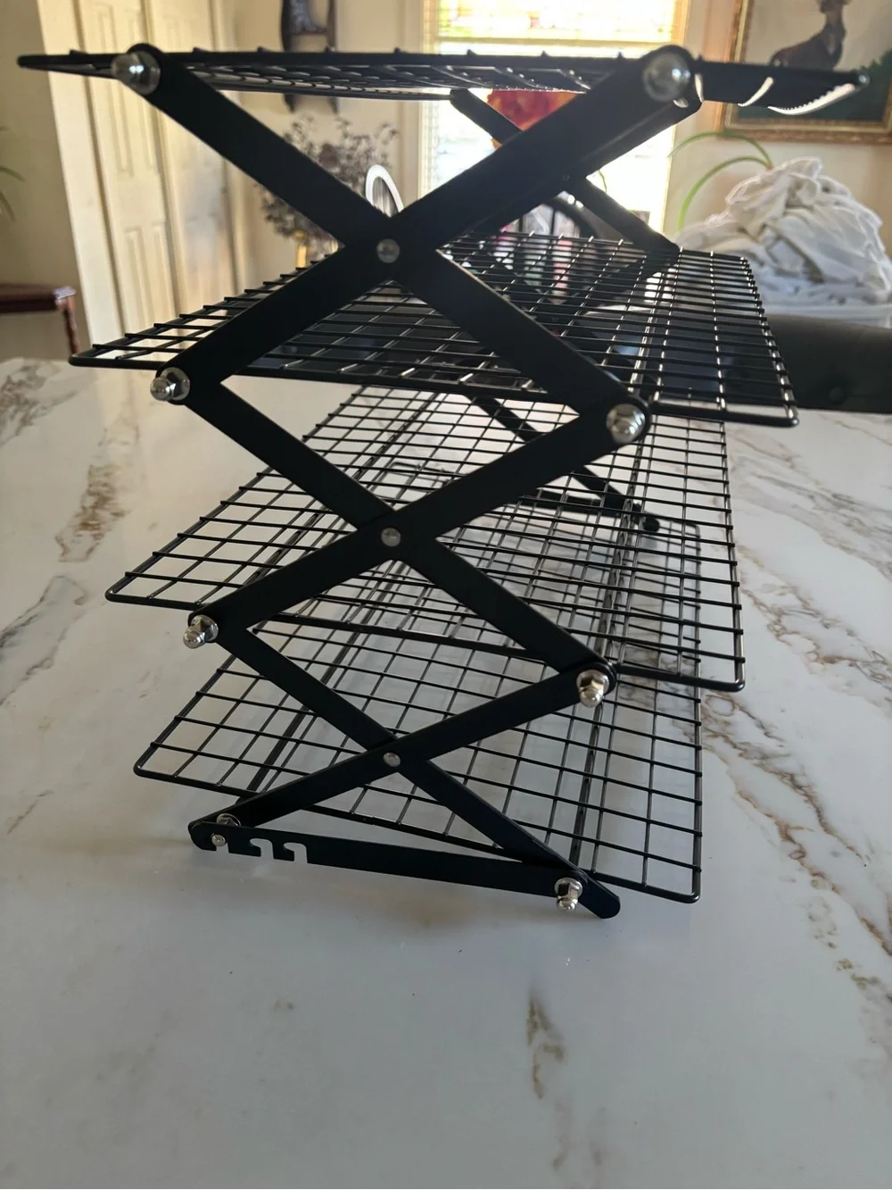 Black 4-Tier Wire Cooling Rack - Home Kitchen